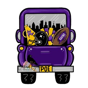 TEMPLATE: digital template, door hanger template, ravens, baltimore, door hanger