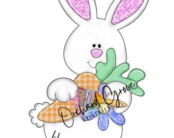 MODELLO: modello digitale, appendiabiti, Pasqua, coniglietto, coniglietto pasquale