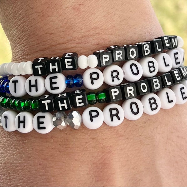 The Problem Bracelet, Taylor Swift Merch, Taylor Swift Fan Gift, I’m the Problem It’s Me, Taylor Swift Bracelet, The Problem Song Jewelry