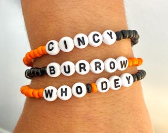 Cincinnati Bengals Fan Bracelet: Custom Cincy Pride Jewelry