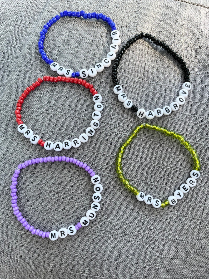 Stranger Things Bracelet Stranger Things Crush Braceletmrs Etsy