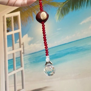 Ohio State Sun Catcher, Buckeyes Remembrance Gift, Ohio Angel Prism, In memory of Buckeye fan, Ohio State Alumni Memoriam, Buckeyes Home