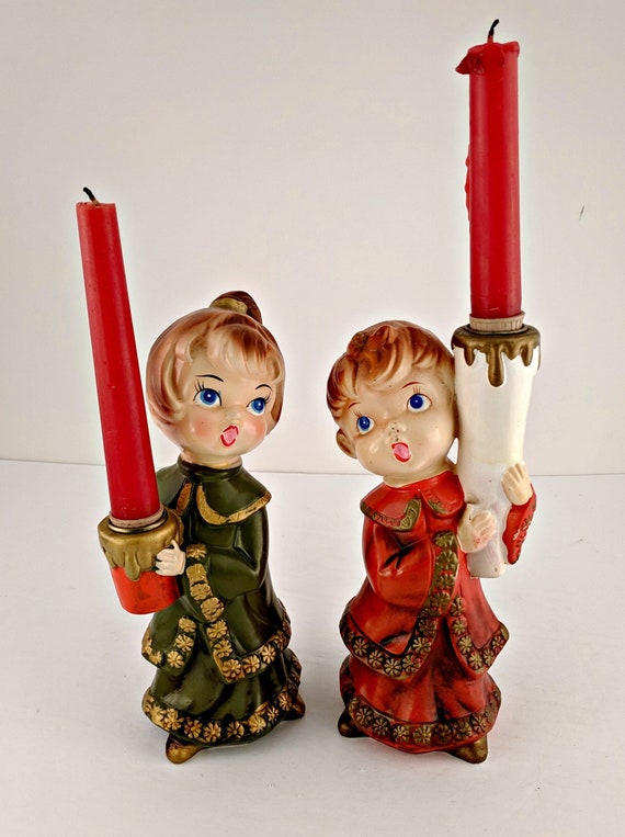 Vintage Christmas Candleholders Star Made In Japan Etsy