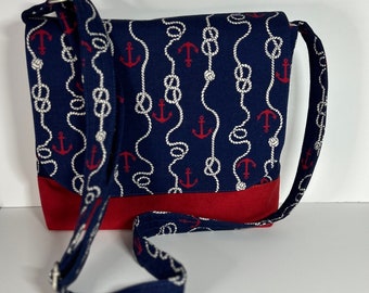 Ropes and Anchors MidSized Cross Body Bag