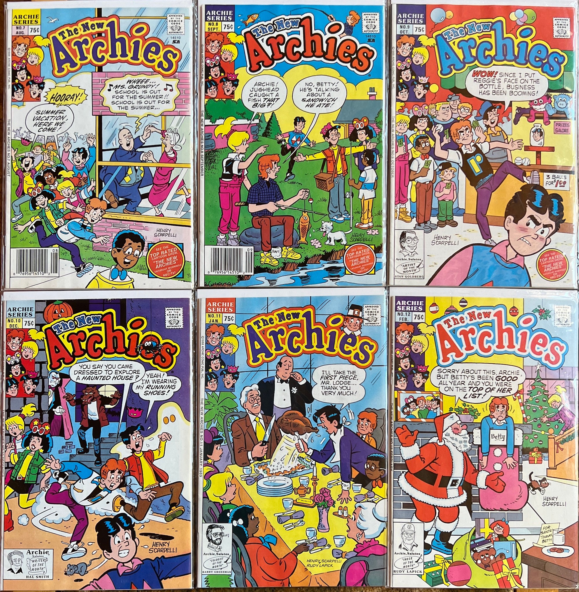The New Archies Comic Series Complete Run 1-22, Read Once, Nov. 1987 May  1990 - Etsy