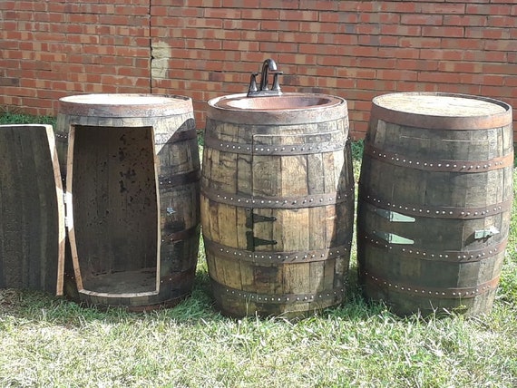 exciting 64 gallon trash can gal image used barrel cabinets trash cans sinks full size barrels etsy exciting 64 gallon trash can gal image used barrel cabinets trash cans sinks full size barrels etsy