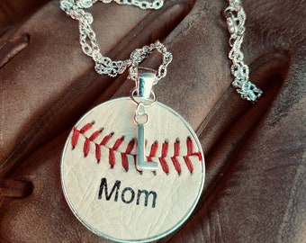 Bijoux de maman de baseball, collier de maman de baseball, cadeaux d'équipe de baseball, bijoux de baseball personnalisés, collier de baseball de maman personnalisé