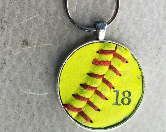 Softball Zipper Pull, Team Gift Softball Zipper Pull, Softball Team Gifts, Personalized Softball Zipper Pull, Sports Bag or Zipper Pull