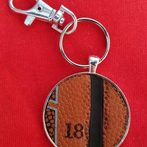 Basketball Zipper/Bag Pull, Personalized Basketball Zipper/Bag Pull, Basketball Team Gifts, Real Basketbal Zipper/Bag Pull, Sports Bag Pull image 2