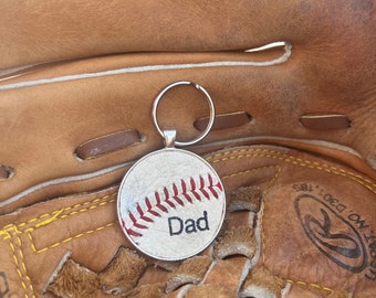 Baseball Key Ring, Dad Baseball Key Ring, Dad Baseball Gift, Dad Team Gift, Dad Baseball Gift, Father’s Day Baseball Gift, Dad Gift Baseball