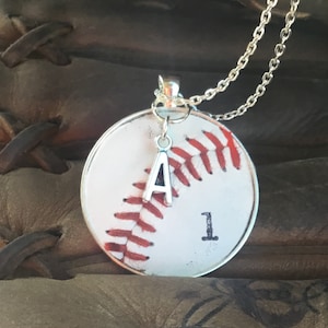 Genuine Baseball Jewelry,Genuine Baseball Necklace, Baseball Team Gifts, Kids Baseball Necklace, Personalized Baseball Necklace and Jewelry, image 6