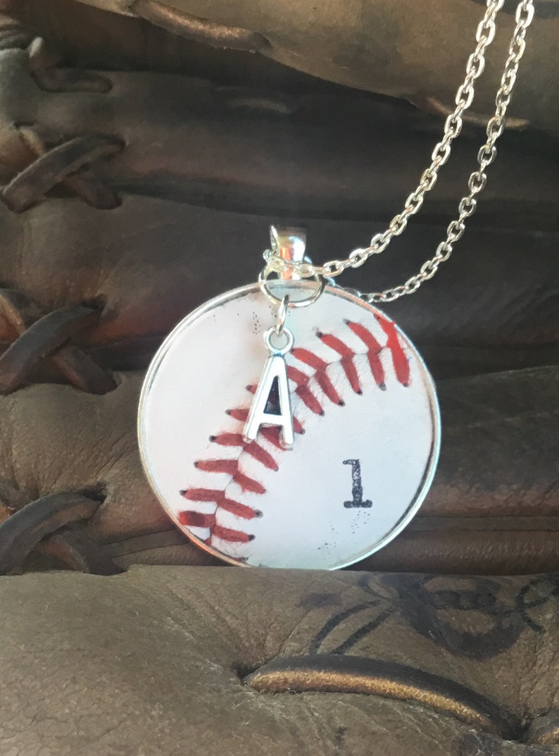 Genuine Baseball Jewelry,Genuine Baseball Necklace, Baseball Team Gifts, Kids Baseball Necklace, Personalized Baseball Necklace and Jewelry, image 6
