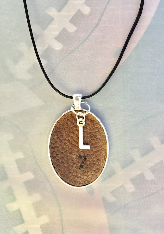 Football Necklace, Kids Football Necklace, Personalized Football Necklace, Real Football Necklace, Football Jewelry,Leather Football Jewelry