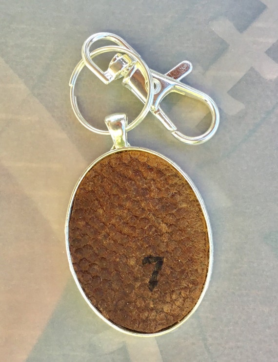 Football Zipper/Bag Pull, Football Team Gifts, Personalized Zipper/Bag Pull, Personalized Real Football Bag or Zipper Pull, Sports Bag Pull