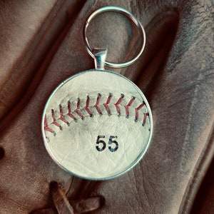 Baseball-Schlüsselring, Baseball-Teamgeschenke, Kinder-Baseball-Geschenk, personalisierter Baseball-Schlüsselanhänger, Baseball-Teamgeschenke, Baseball-Team-Schlüsselring