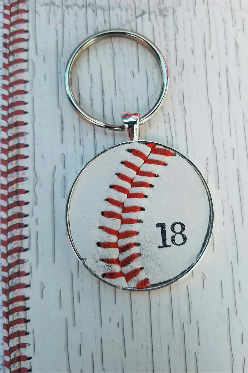 Baseball Key Ring Baseball Team Gifts Kids Baseball Gift Etsy