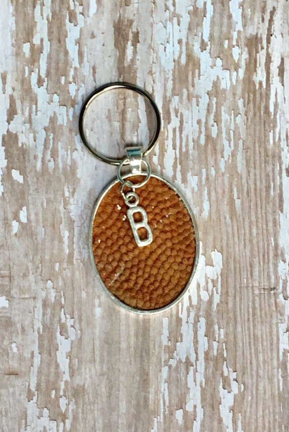Football Key Ring, Personalized Football Key Ring, Football Team Gifts, Real Football Personalized Key Ring, Kids Football Team Gifts