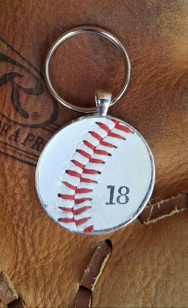 Baseball Key Ring Baseball Team Gifts Kids Baseball Gift Etsy