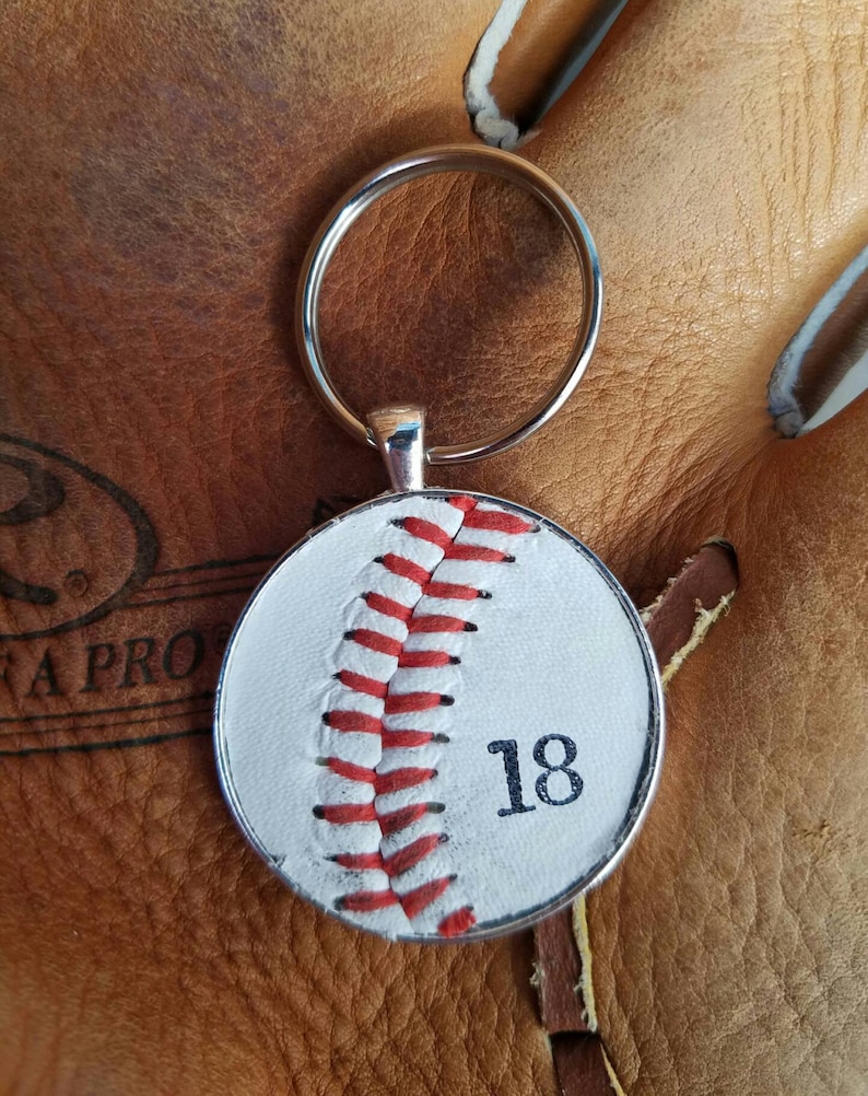 Baseball Key Ring Baseball Team Gifts Kids Baseball Gift Etsy