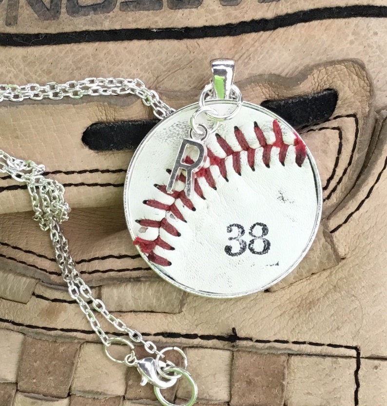 Genuine Baseball Jewelry,Genuine Baseball Necklace, Baseball Team Gifts, Kids Baseball Necklace, Personalized Baseball Necklace and Jewelry, image 5