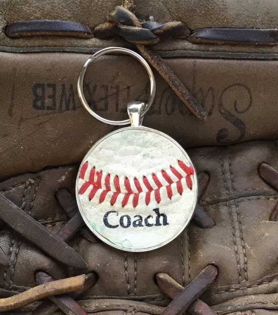 Baseball 'Coach' Key Ring, Personalized 'Coach' Key Ring, Personalized Baseball Key Ring, Baseball Team Gifts, Baseball Team Key Ring