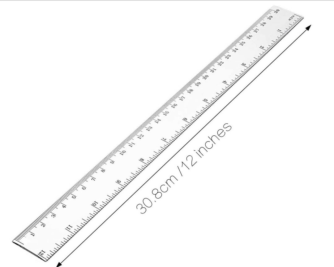 12 Inch Paper Evidence Ruler 2 Pack Ruler Sticker 12 Inch Adhesive Backed Tape Measure - Etsy
