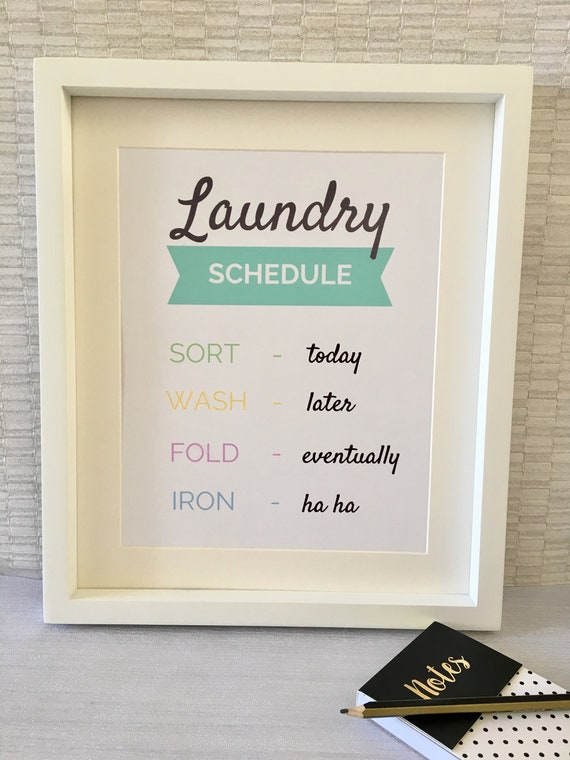 Laundry Schedule Print Utility Room E Home - Wall Art Utility Room Laundry Schedule Print Utility Room E Home - Wall Art Utility Room