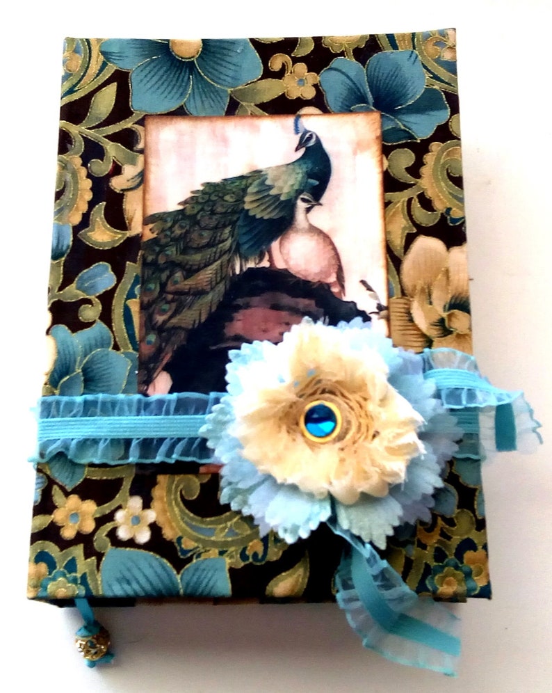 Writers Journal Diary Peacock Junk Journal Junk Journal Handmade Junk Journal
