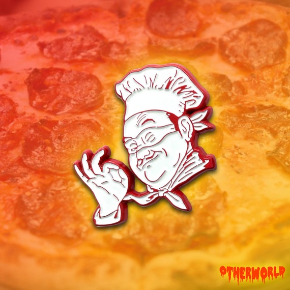 Pizza Box Guy Pin red Etsy