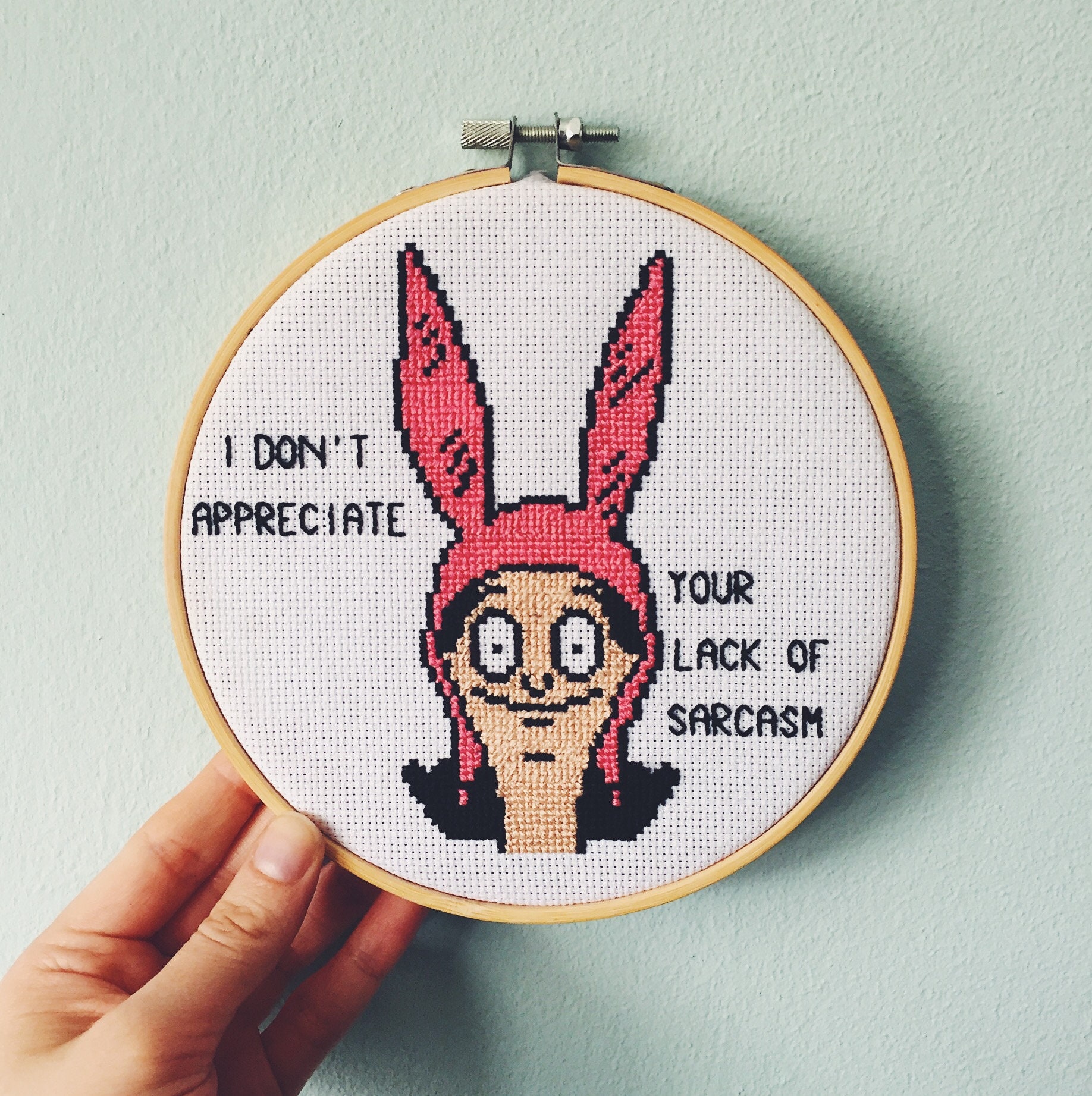 Louise Belcher from Bobs Burgers Cross Stitch | Etsy