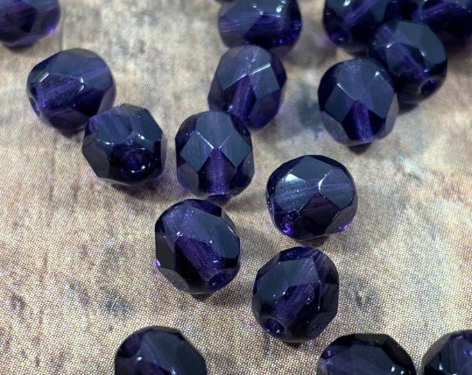 Peach Teal Firepolish Czech Glass Beads 6mm – 25 Faceted Round For Jewelry Making