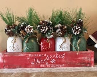 mason jar christmas centerpiece rustic mason jar christmas centerpiece christmas centerpiece christmas decorations merry christmas xmas - Etsy Christmas Decorations mason jar christmas centerpiece rustic mason jar christmas centerpiece christmas centerpiece christmas decorations merry christmas xmas - Etsy Christmas Decorations