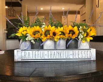 Sunflower Centerpiece Etsy