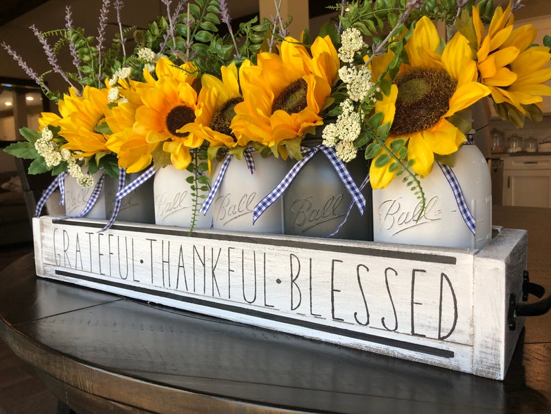 Sunflower decor sunflower centerpiece sunflower spring Etsy