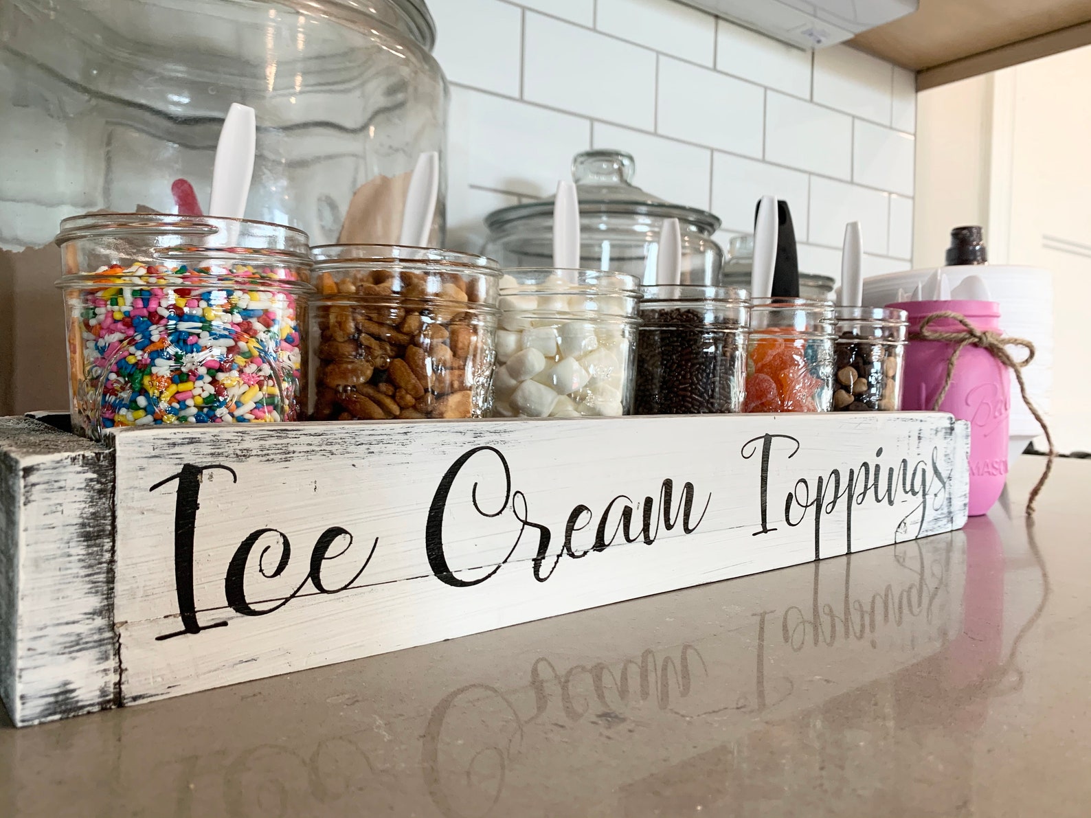 Ice Cream Station Party Supplies Utensil Holder Coco Bar Etsy UK