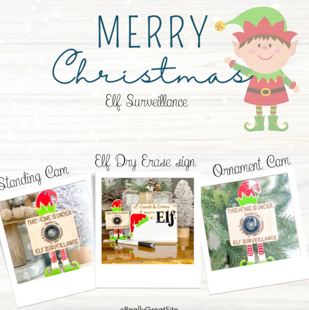 Elf Surveillance Elf Camera Elf Camera Ornament Santa Etsy Elf Surveillance Elf Camera Elf Camera Ornament Santa Etsy