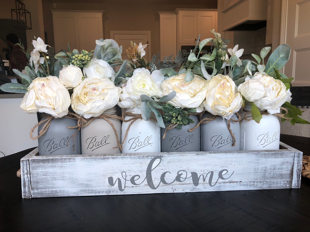 Lambs Ear Decor Lambs Ear Wreath Farmhouse Centerpiece Etsy