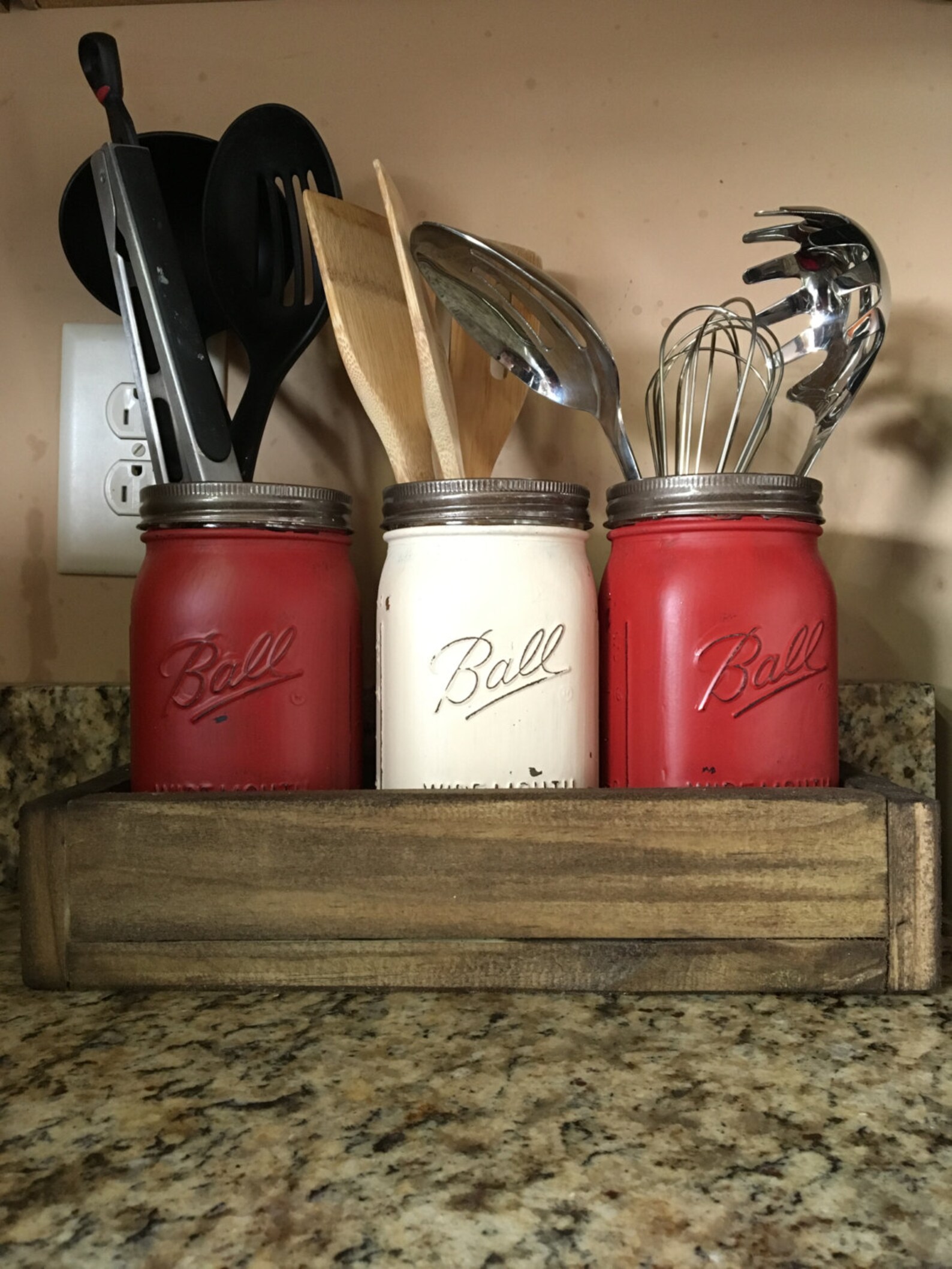 Kitchen mason jar set mason jar utensil set mason jar Etsy