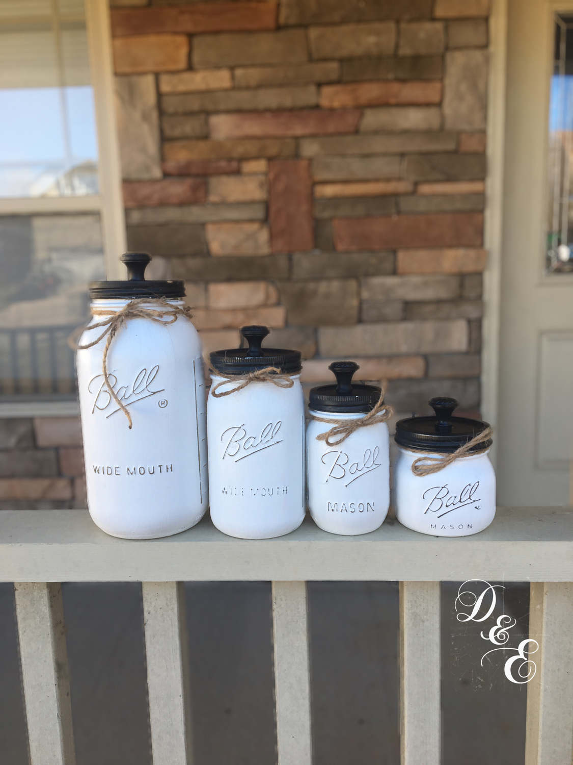 Mason jar canister set mason jar canister set glass storage Etsy