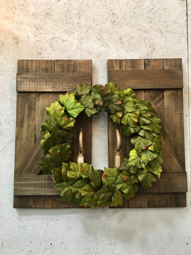 Mini Barn doors rustic barn doors wall decor weathered barn Etsy