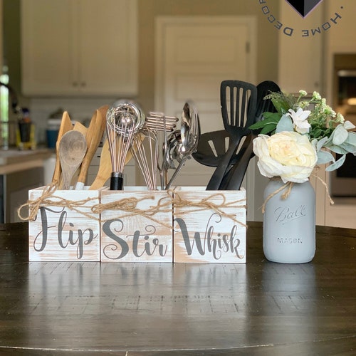 Mason Jar Utensil Holders Etsy