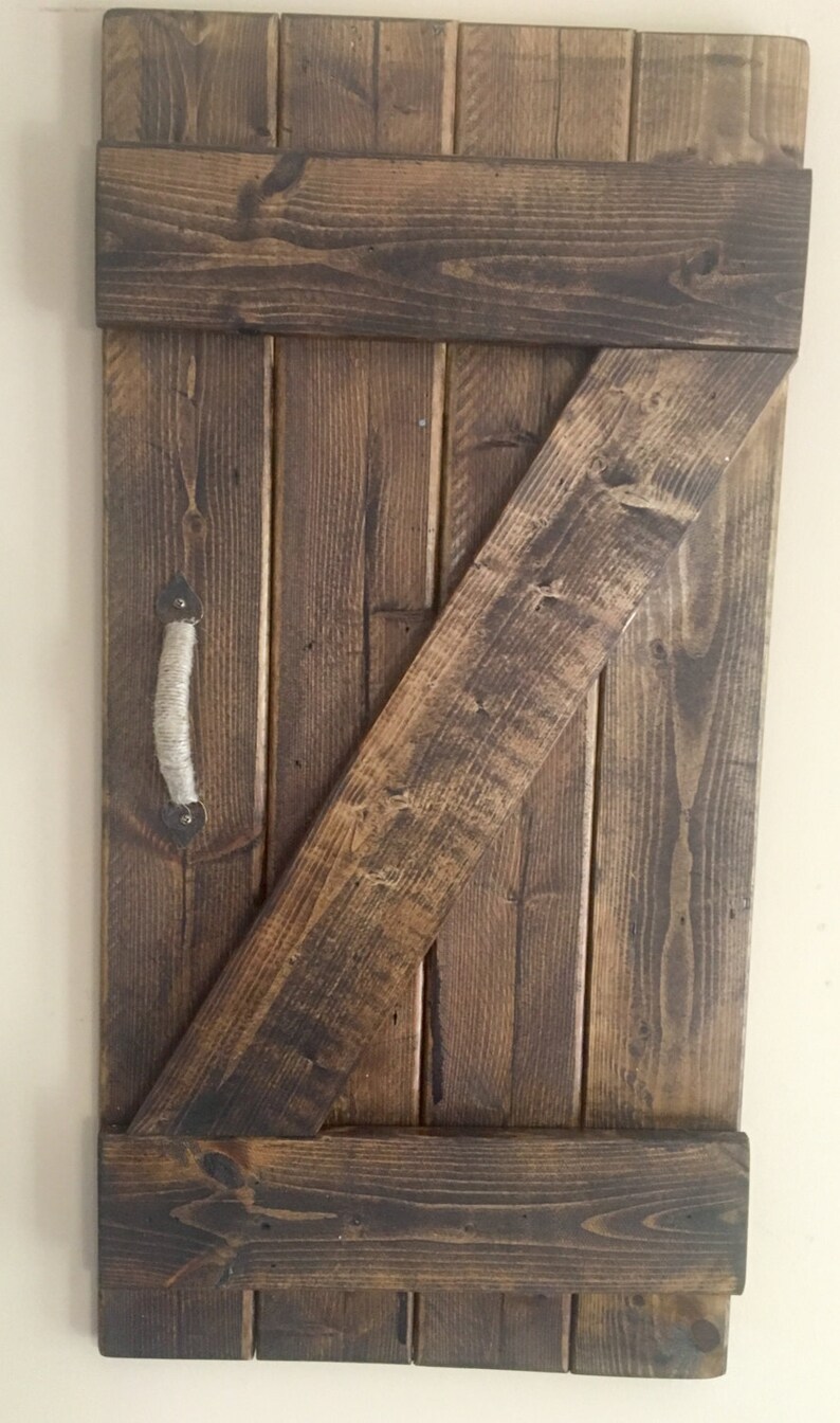 Mini Barn doors rustic barn doors wall decor weathered barn Etsy