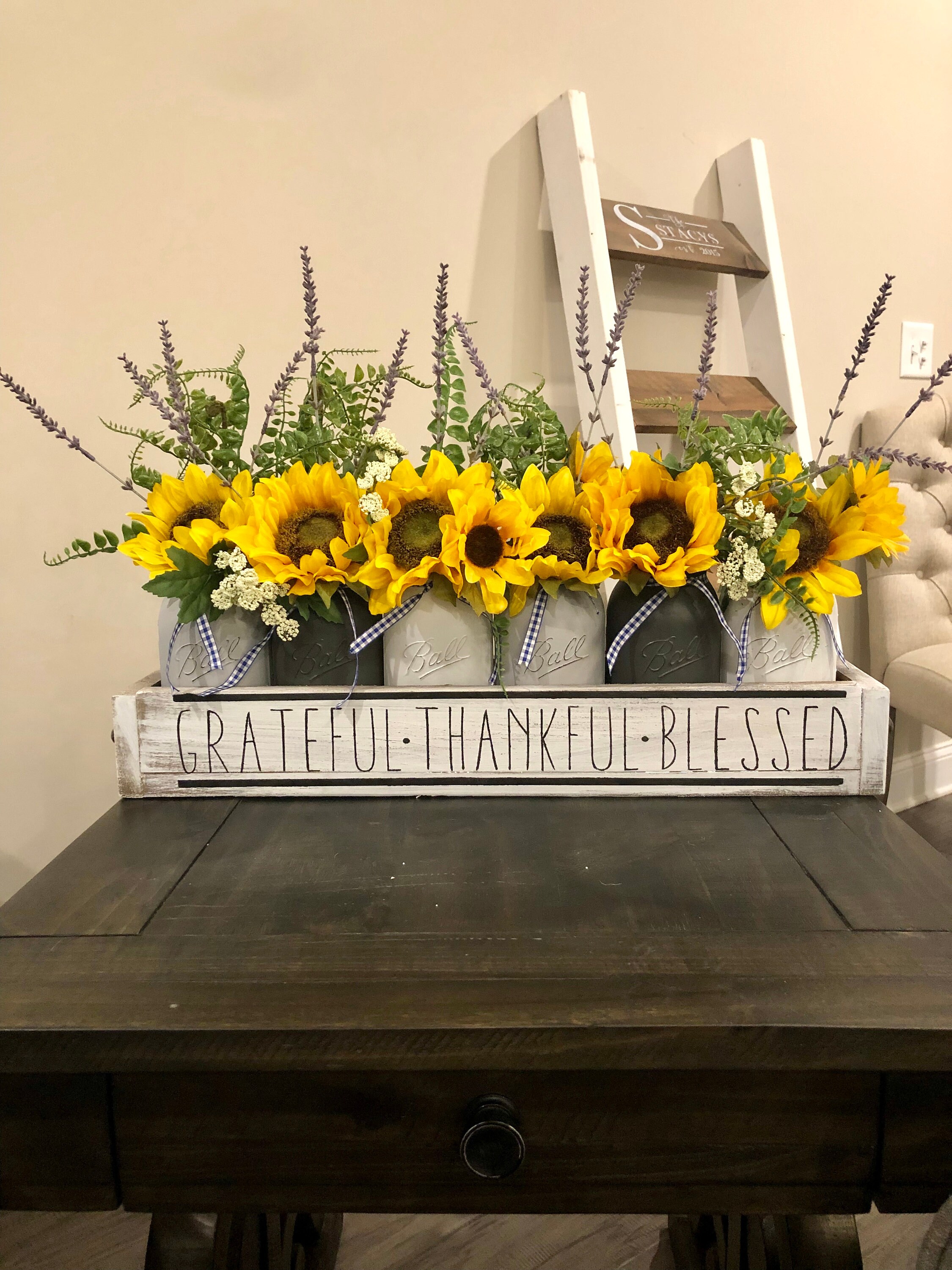 Sunflower decor sunflower centerpiece sunflower spring Etsy