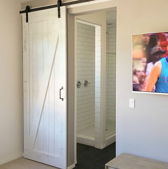 White Rustic Barn Door Etsy