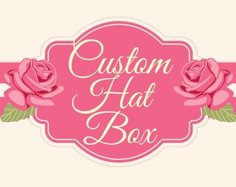 Custom Hat Box, Extra Large Hat Box, Large Hat Box, Mini Hat Boxes, Custom Box, Round Box, Nesting Boxes, Fabric Covered Box, Stacking Boxes