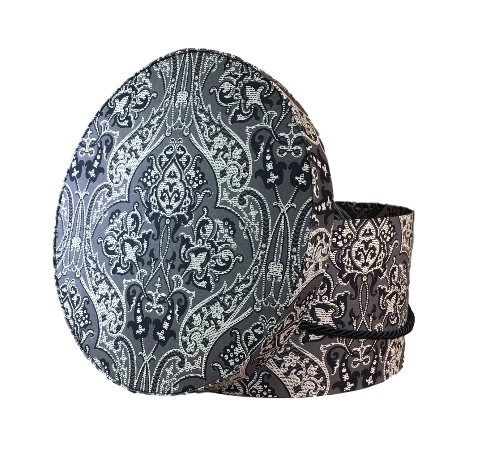 MEN'S 13” Hat Box in Grey Fabric