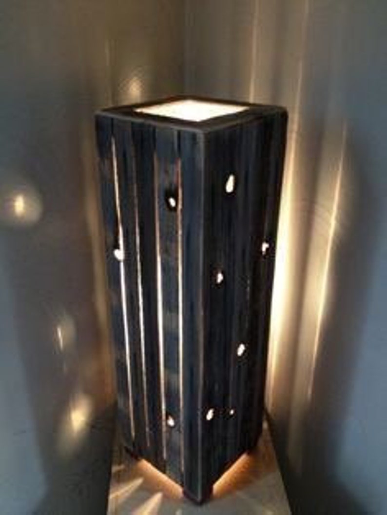 Reclaimed Barn Wood Floor Lamp