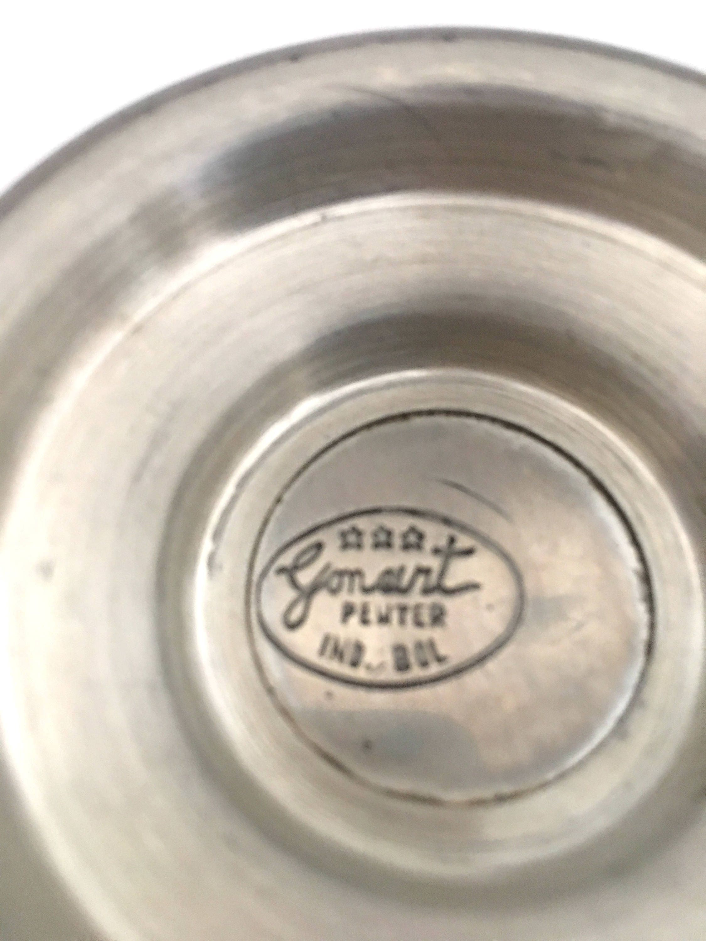 Vintage RARE Gonart Pewter Sugar Bowl With Lid Etsy