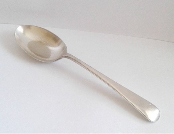 antique silver plate enamel top salt spoon from perth