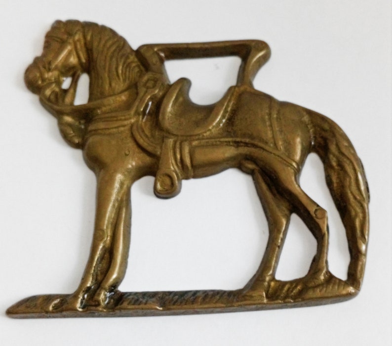 Vintage Cast Brass-fully Saddled Horse | Etsy